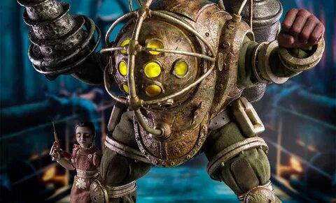 BIOSHOCK Big Daddy and Little Sister Sixth Scale Figure by T