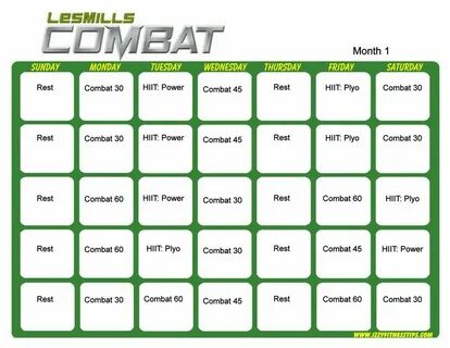 Les Mills Combat - Month 1 Hip hop abs, Hip hop abs workout,