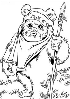 Star Wars Coloring Pages Ewok - Coloring Ideas