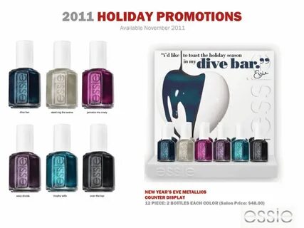 Essie Holiday 2011 Dive Bar Holiday promotions, Essie, Essie