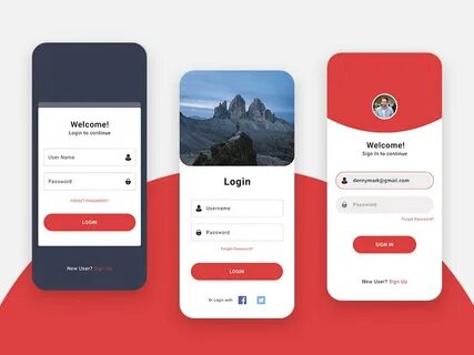 New App Login Design Pack Search by Muzli