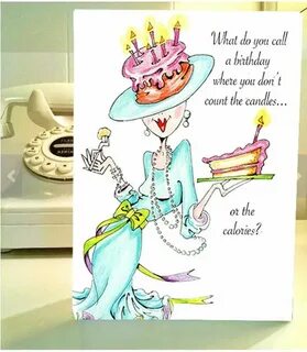 Funny Birthday card funny women humor greeting cards for her