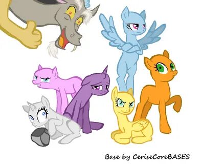 Mlp Base Mane 5 / MLP Base #2 by NiightlyDark on DeviantArt