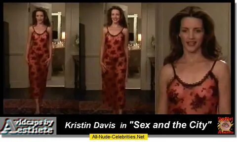 Kristin Davis shows her nude tits in Sex and The City vidcap