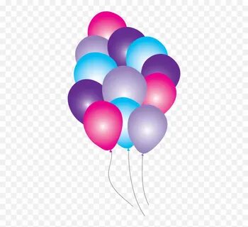 Clipart Balloon Frozen Transparent - Pink And Purple Balloon