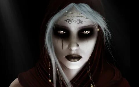 dark circles with light eyes, and dark drip Dark witch, Witc