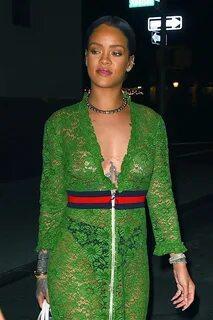 Gucci lace dress Rihanna outfits, Gucci gown, Rihanna