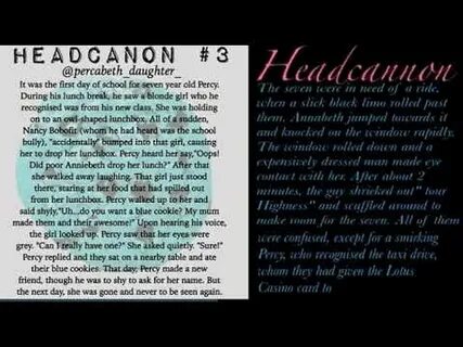 Percy Jackson Headcanons (Part 3) - YouTube