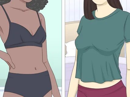 3 Ways to Dress With No Bra - wikiHow.