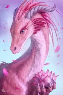 Pink dragon Valentine day dragon Sakura dragon Idk... - #Day