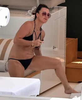 Kyle Richards in Black Bikini -21 GotCeleb