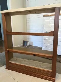 How to Make a $7.50 Hutch Top Flipped Upside Down Trash to T