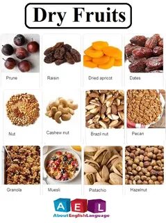 Useful Dry fruits name with pictures