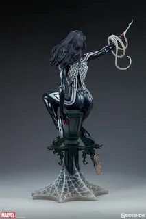 The Silk Statue Swings in from the Spider-Verse