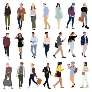 Vector 21 Human Scales Vector illustration people, People il