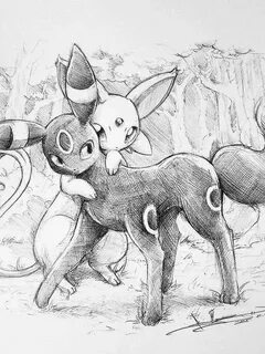 Umbreon and espeon Pokemon sketch, Pokemon drawings, Pokemon