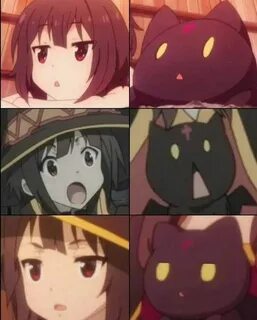 Chomuke and Megumin, facial expressions Konosuba Anime, Mang