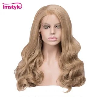 Imstyle Honey Blonde Wigs Synthetic Lace Front Wig Wavy Wigs