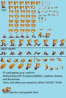 Sonic For Hire- Tails Sprite Sheet by MrRockStar229 on Devia
