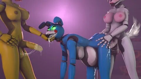 mangle (fnaf)+toy bonnie (fnaf)+toy chica (fnaf) HentaiDesti