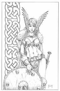 Pin by Cherniy on Tattoos Viking art, Drawings, Shield maide
