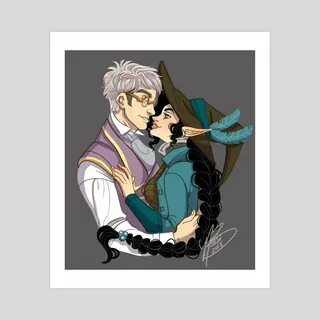 Percy and Vex , an art print by NaomiMakesArt