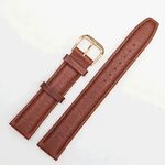 Brown Calfskin Leather Watch Strap : Padded : 12mm