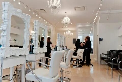 Miss Jessie's CurlBar, NY Beauty salon decor, Salon lighting