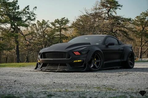 Darth Vader Approves: Stanced and Blacked Out Ford Mustang -