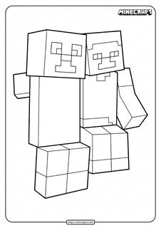 Minecraft Creeper And Steve Coloring Pages - Coloring Home