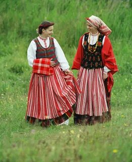 Национальная одежда в Латвии (66 фото)