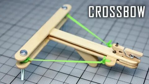 How to Make a Mini Crossbow Popsicle Sticks With trigger Cro