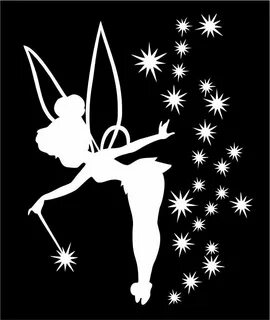 TINKERBELL CAR TRUCK WAND SILHOUETTE VINYL STICKER DECAL PRI