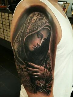 Virgin Mary Catholic Tattoo - Фото база