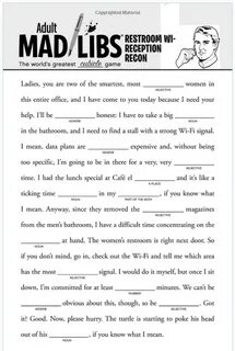 Mad Libs Online Free Printable : TITLE Kids mad libs, Funny 