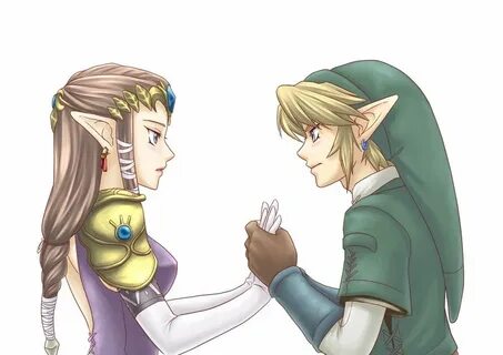 Zelda and Link fan art that is awesome especially if you ima