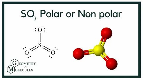 Is SO3 Polar or Nonpolar (Sulfur Trioxide)