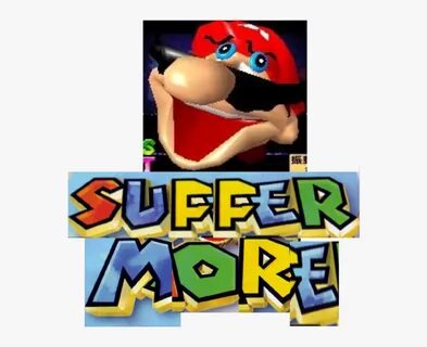 Super Mario Bros - Mario 64 Face Meme, HD Png Download - kin