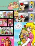 Image result for bowser and peach Super mario art, Mario fan
