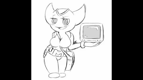 Watch me outline female bokkun from Sonic X - YouTube