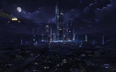 Futuristic city, Space fantasy, Fantasy city