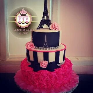 Pin by Johanna L on Neon Sweet 16 in 2019 Paris themed cakes