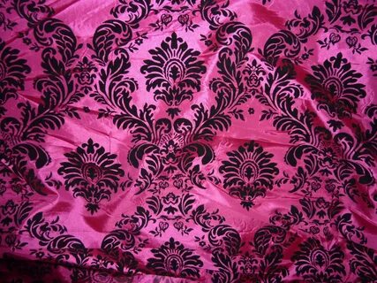 Pink damask Fabric
