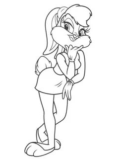 Free printable Lola Bunny coloring pages for Kids