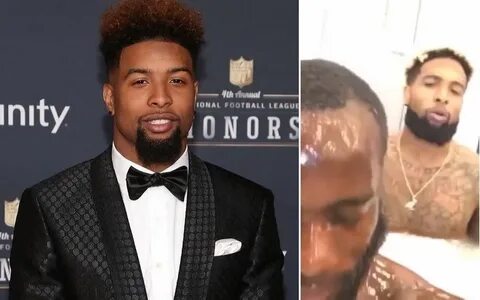 Odell Beckham Jr. Sings "Sexual Healing" in Hot Tub With Ano