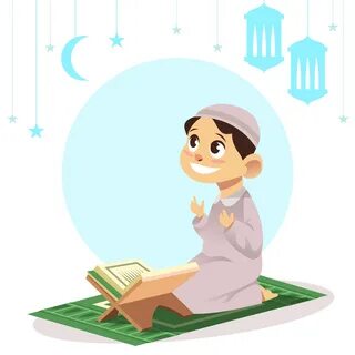 Muslim Child Praying 508833 Vector Art at Vecteezy