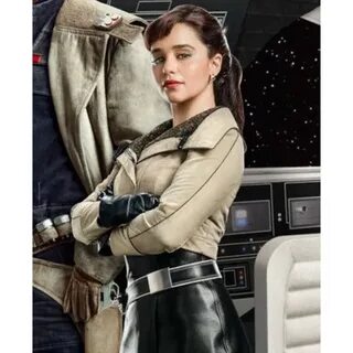 Solo A Star Wars Story Emilia Clarke Leather Jacket - Jeedad