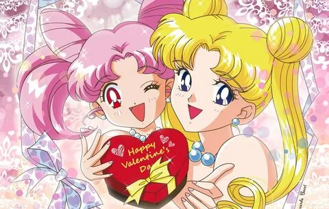 Обои конфеты, сердечки, Bishoujo Senshi Sailor Moon, Chibius
