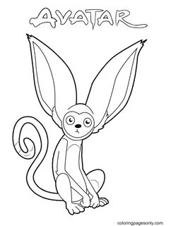 Momo Coloring Pages - Avatar Coloring Pages - Coloring Pages