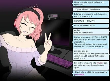 Hypnosis Crystal's Hypnotized Reaction Stream by Lewd Zko - 